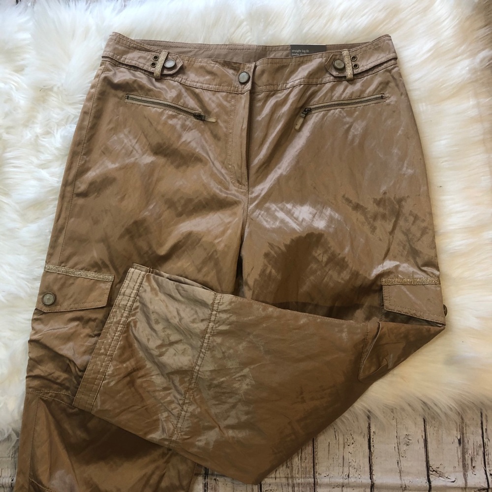 Spanner NWT Gold Coast Cropped Cargo Pants Size 10